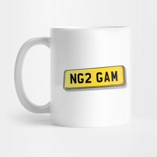 NG2 GAM - Gamston Number Plate Mug